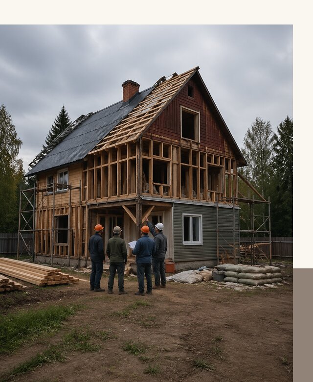 Реконструкция дачного дома в Красноуфимске под ключ с проектом